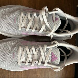 Adidas Women's Gray and Pink Sneakers